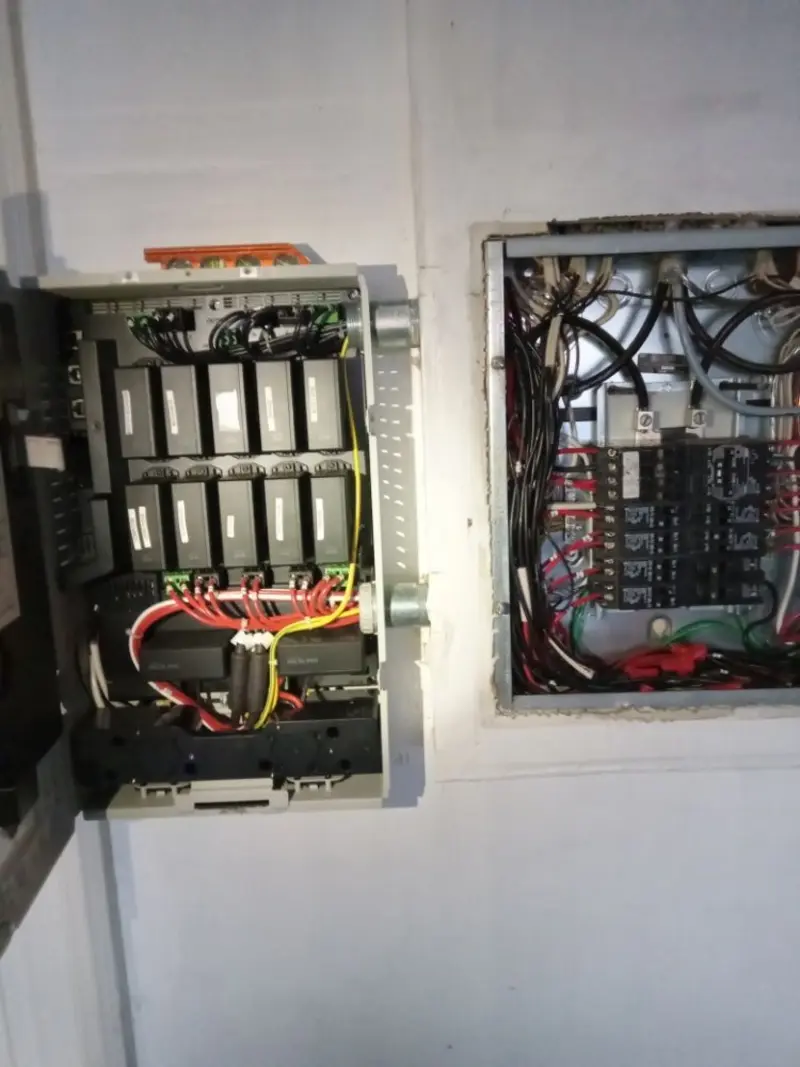 Electrical panel upgrade completed for Security Camera Wiring in New Ipswich